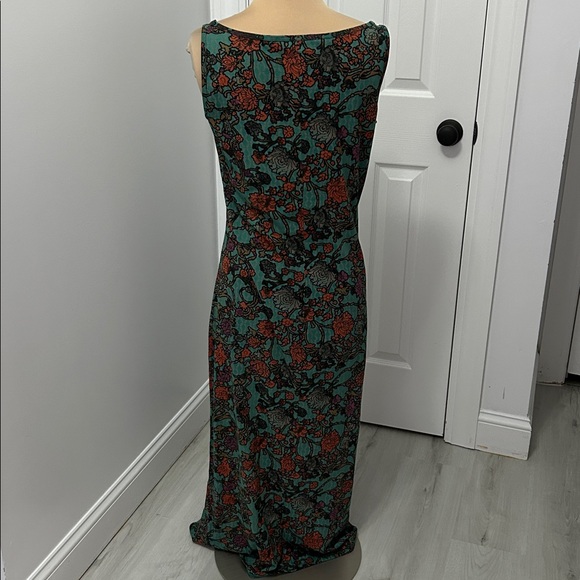 Peruvian Connection Pima Cotton Printed Tank  Maxi Dress - Picture 3 of 8